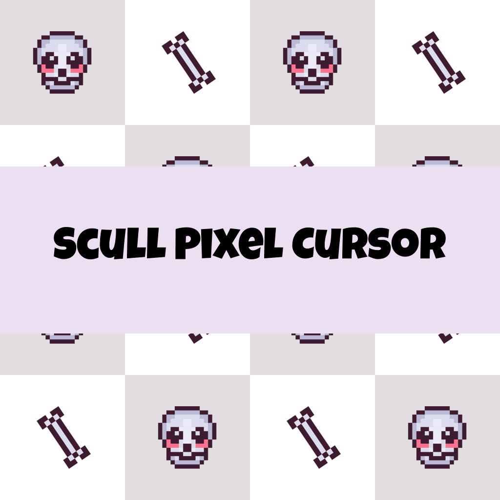 Preview Scull Pixel cursor custom cursor pack